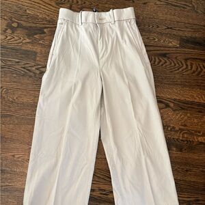SPANX Wide Leg High-Rise Pants in Light Cream
